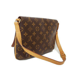 Louis Vuitton Bag Leather Tango Short Monogram Musette Shoulder Brown